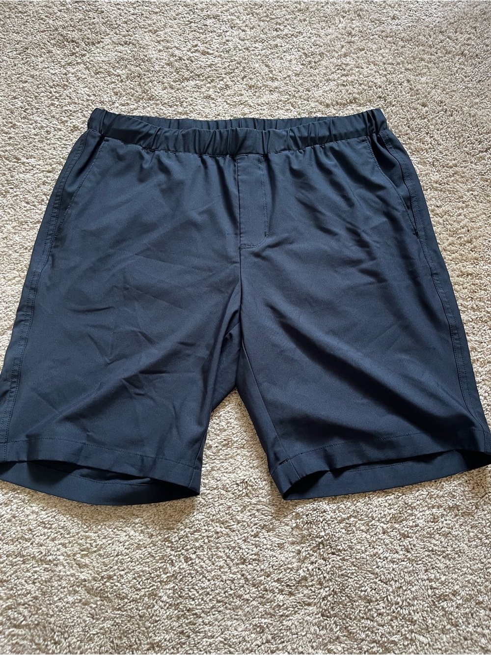 Greg Norman Men’s Navy Blue Performance Golf Shorts Size Medium Drawstrings